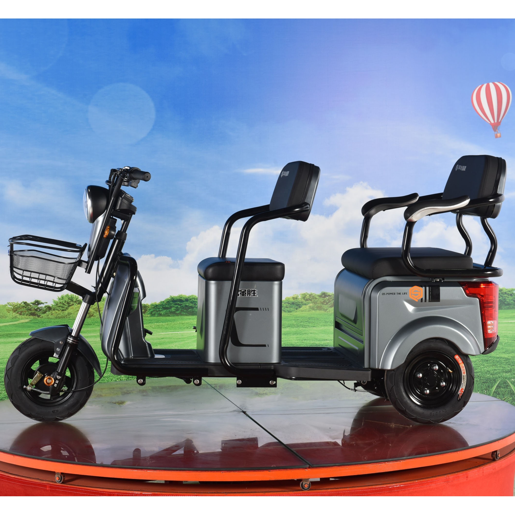 Best Qsd E Rickshaw Passenger Electric Tricycle Smaller Electric City Scooter Rickshaw For
